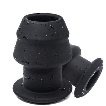 Adult Large Hollow Anal Plug with Silicone Stopper / Unisex Soft Butt Plug - EVE's SECRETS